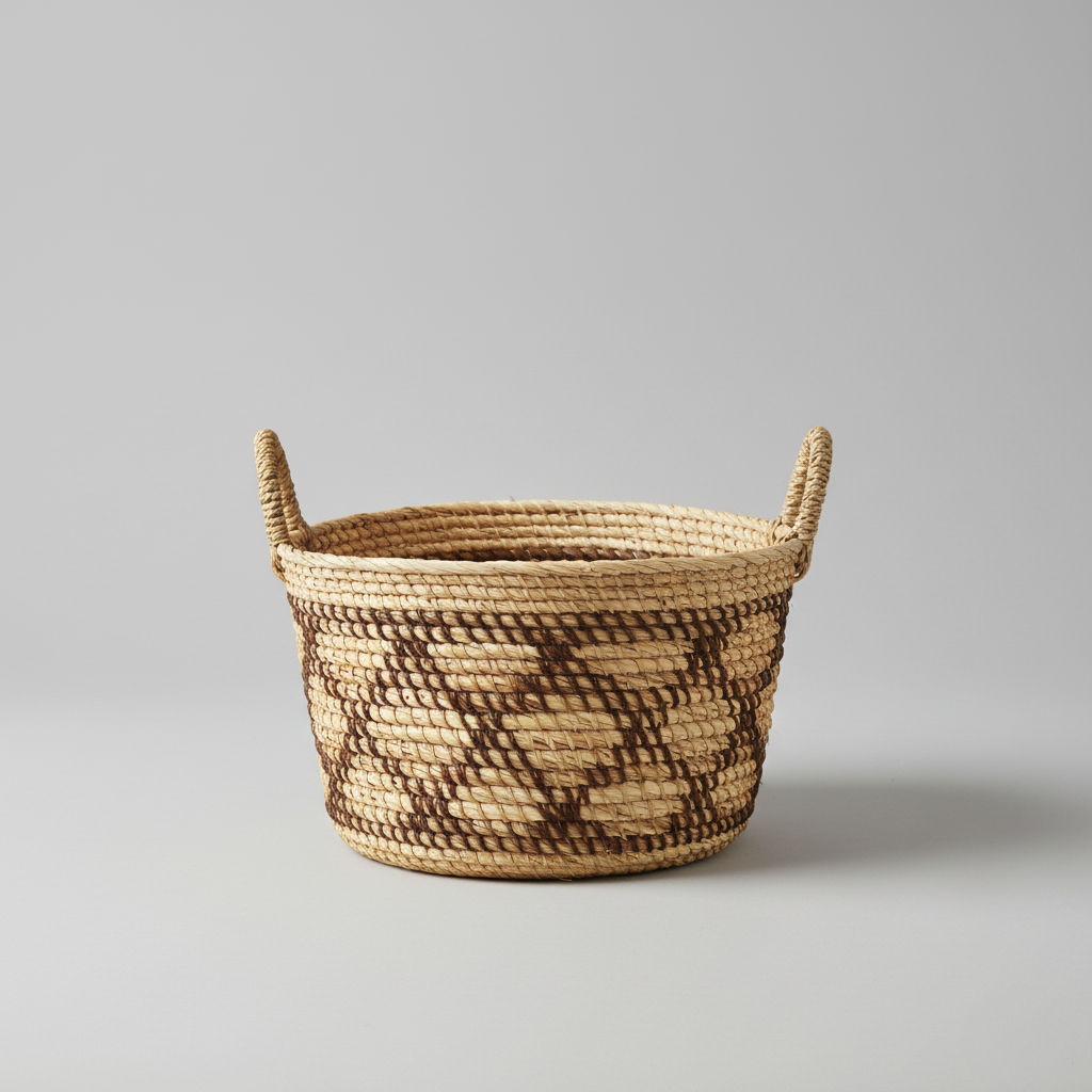 Handwoven Natural Storage Basket