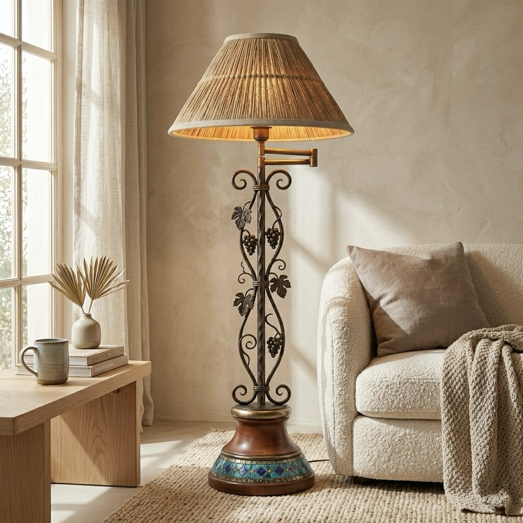 Tuscan Vineyard Iron Floor Lamp