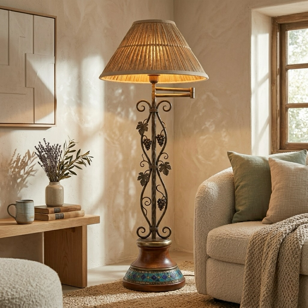 Tuscan Vineyard Iron Floor Lamp