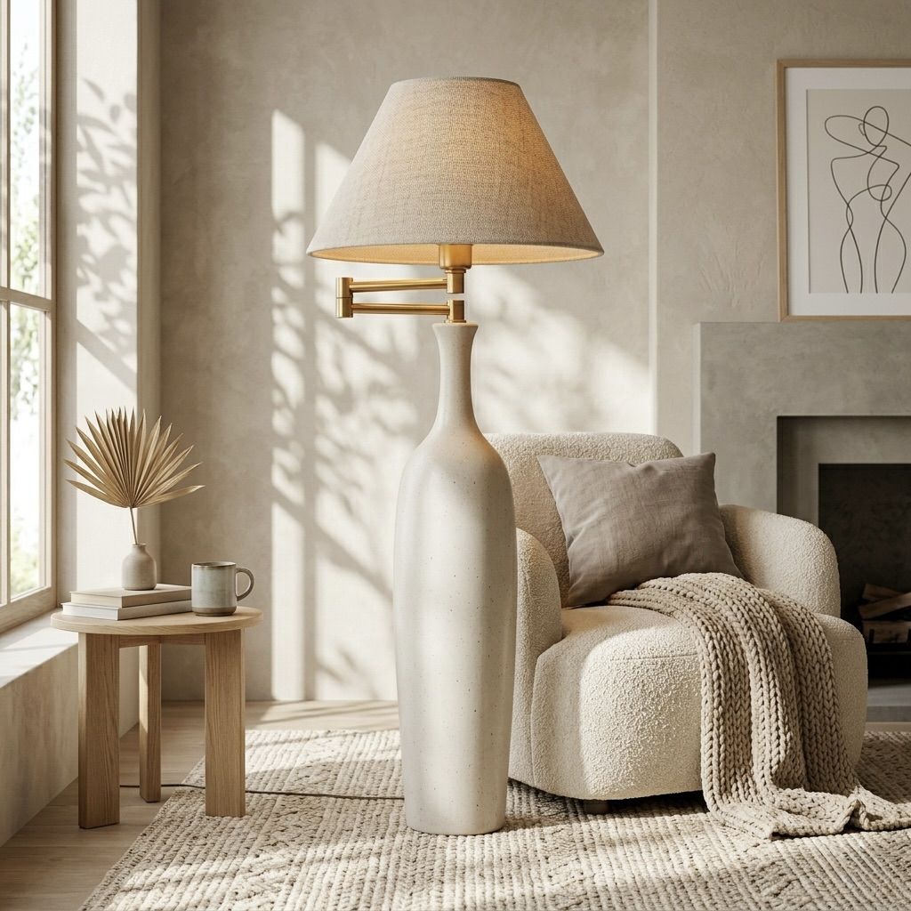 Ceramic Vase Floor Lamp