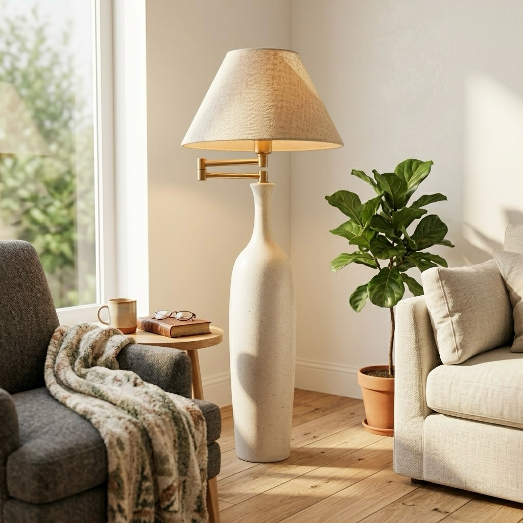 Ceramic Vase Floor Lamp