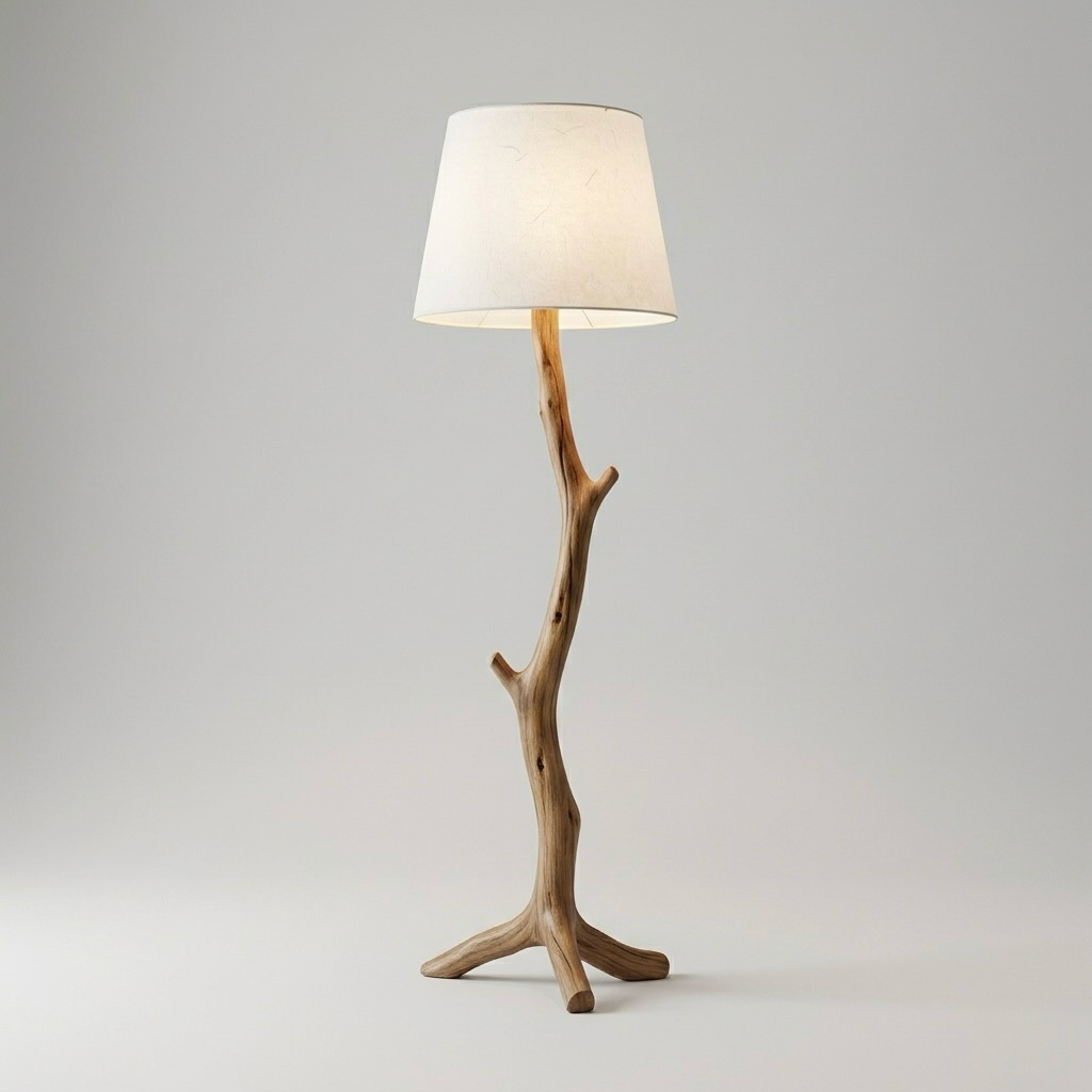 Rustic Natural Branch Floor Lamp