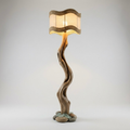 Organic Driftwood Sculptural Floor Lamp