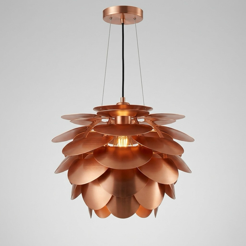 Layered Petal Pendant Chandelier