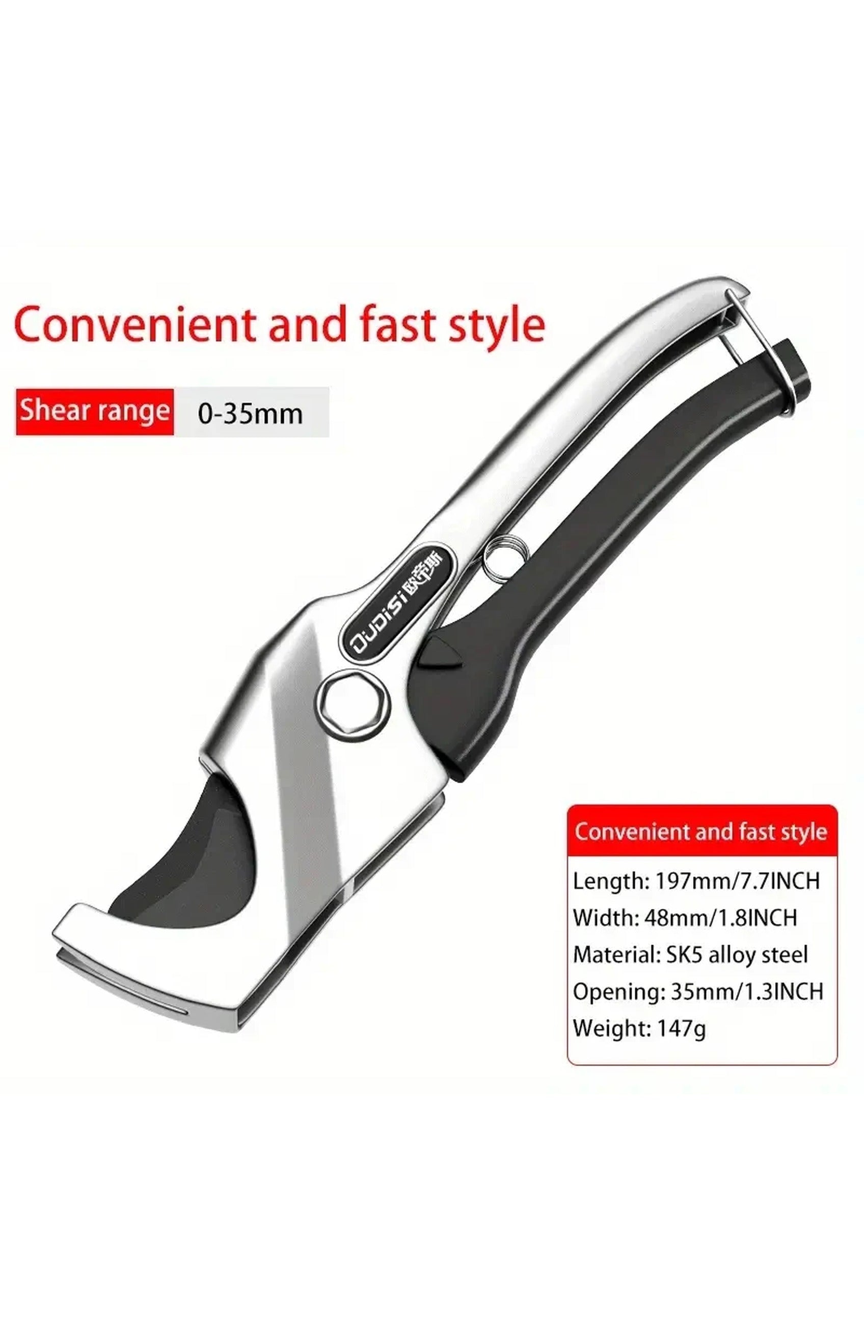 Water-Resistant PVC Pipe Cutter Tool