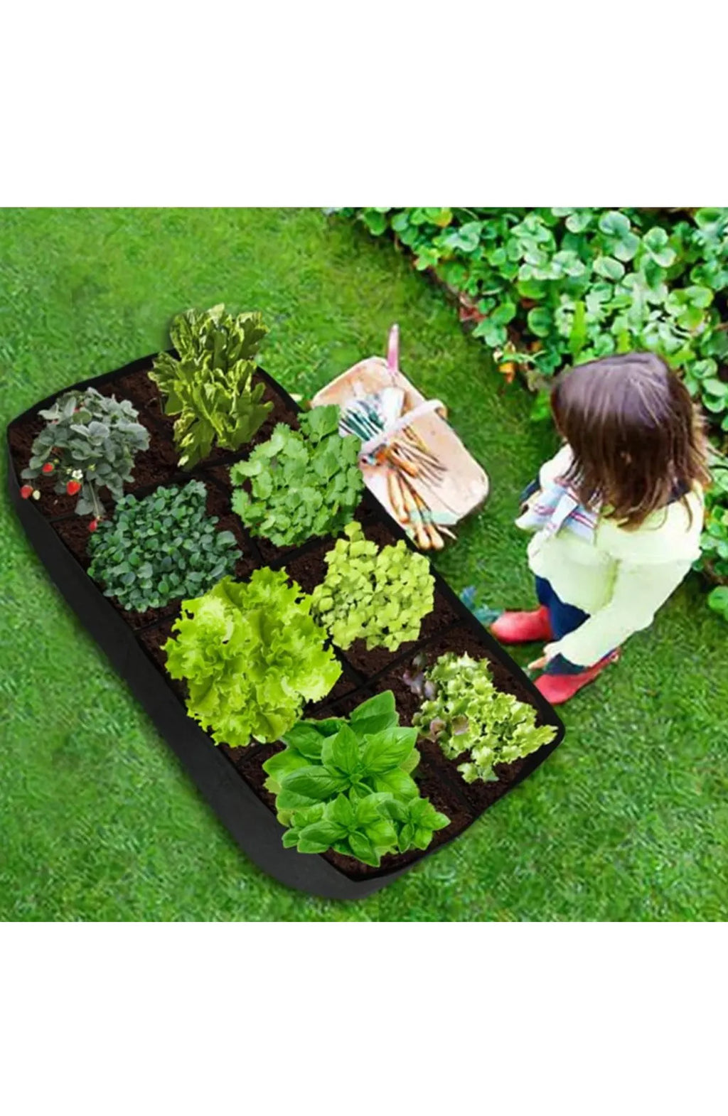 Garden Planting Bag - Rectangular Felt Grow Bags for Vegetables