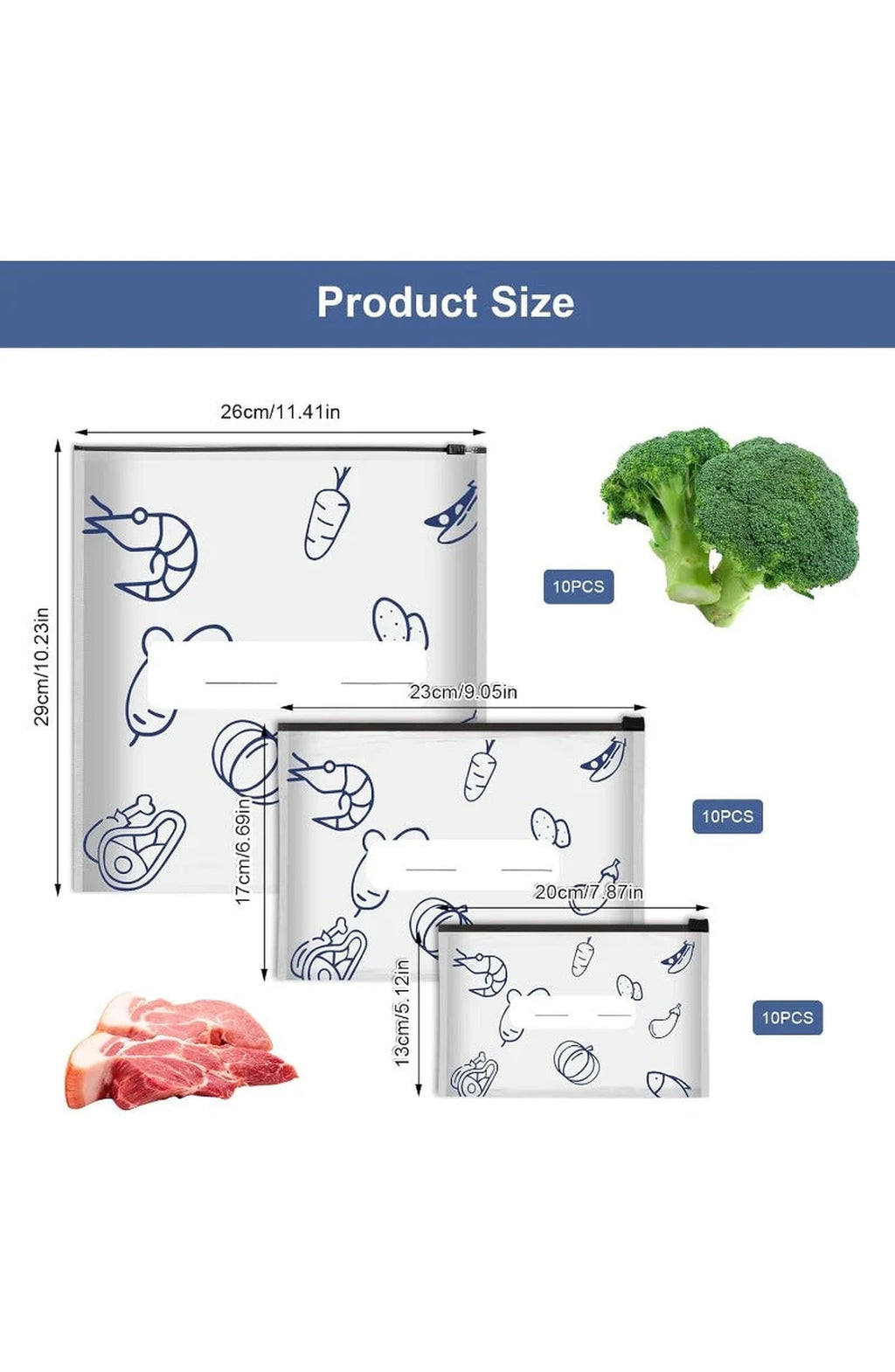 Food Storage Bags Reusable — view 2