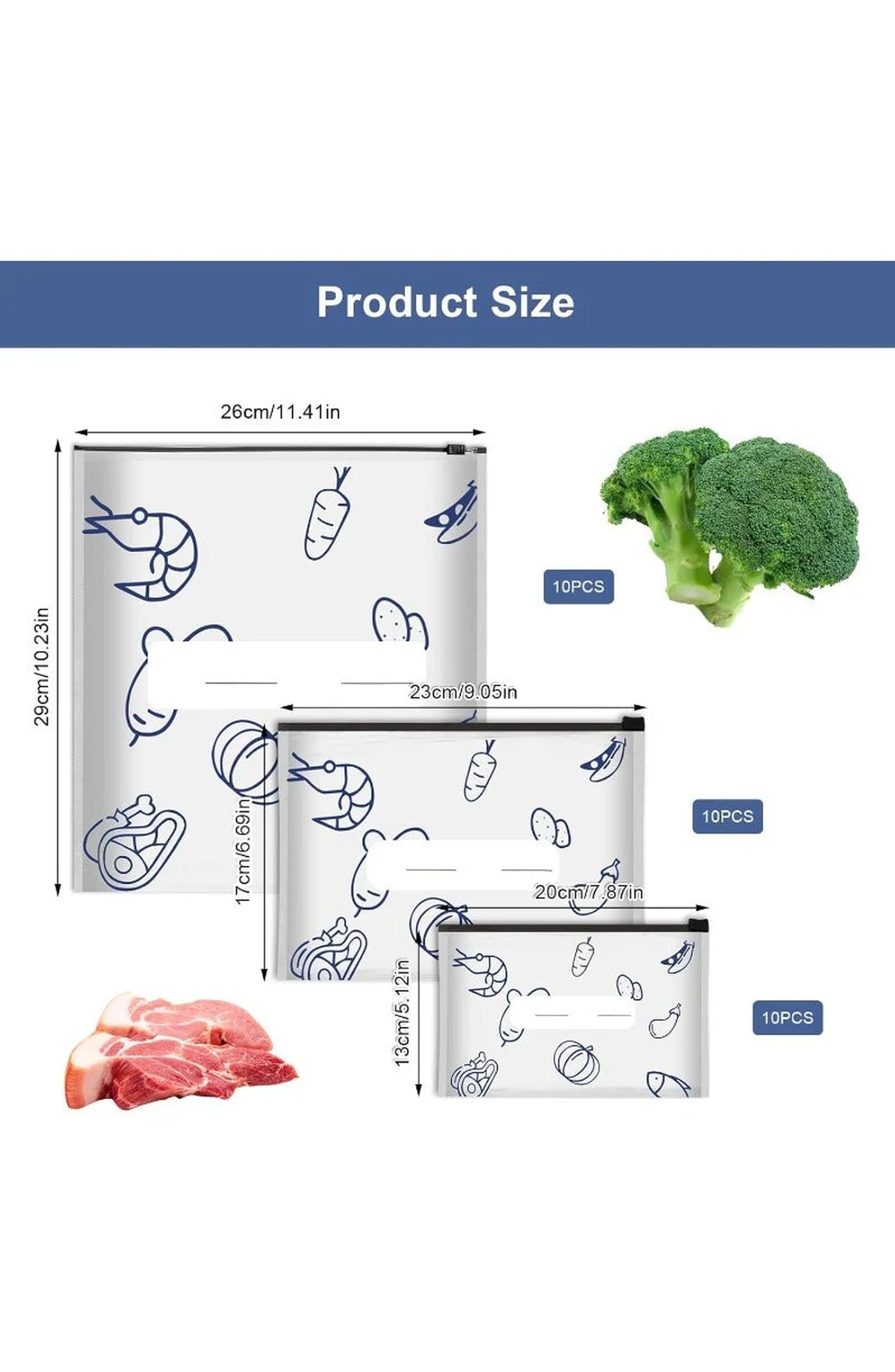 Food Storage Bags Reusable — view 2
