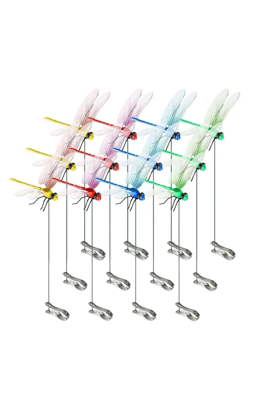 Dragonfly Clips 12-Pack – Realistic Hat Clip Bug Deterrents