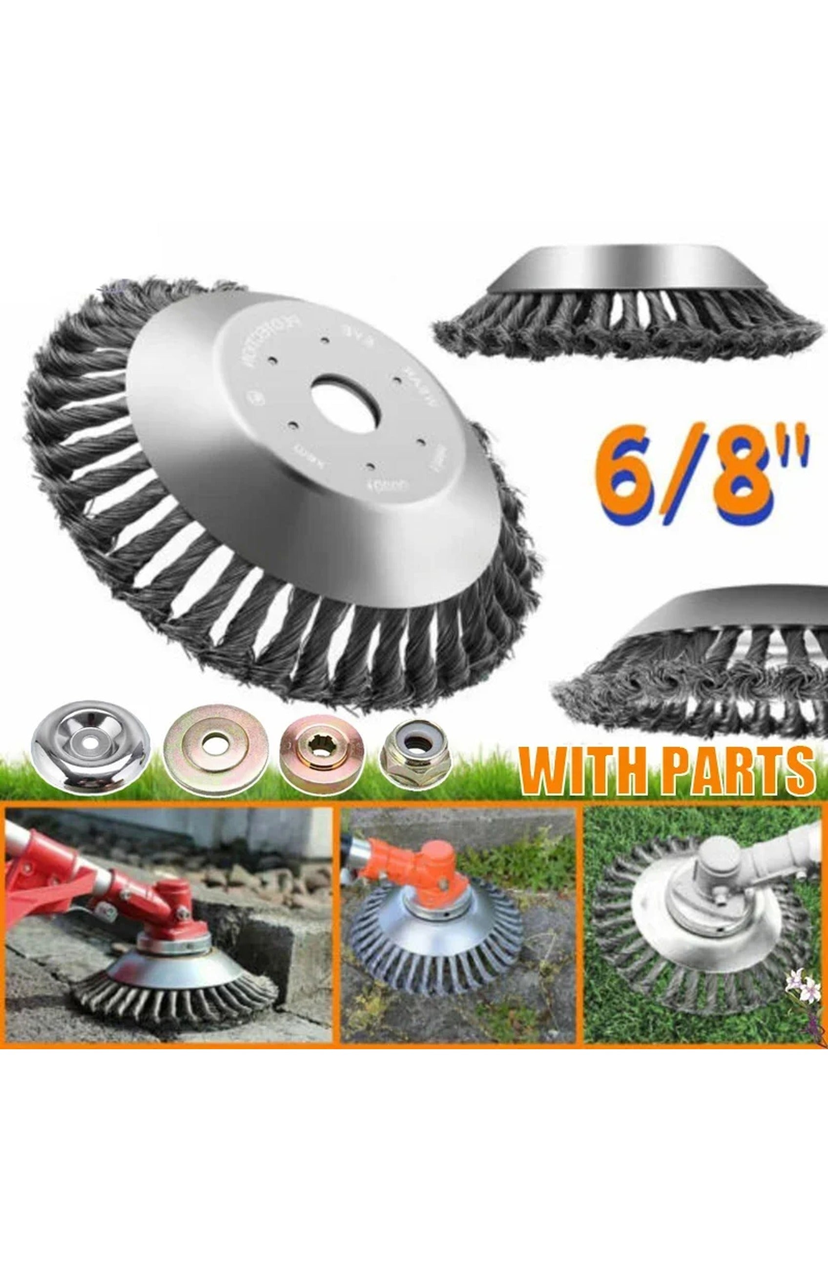 Universal Steel Wire Brush Trimmer Head