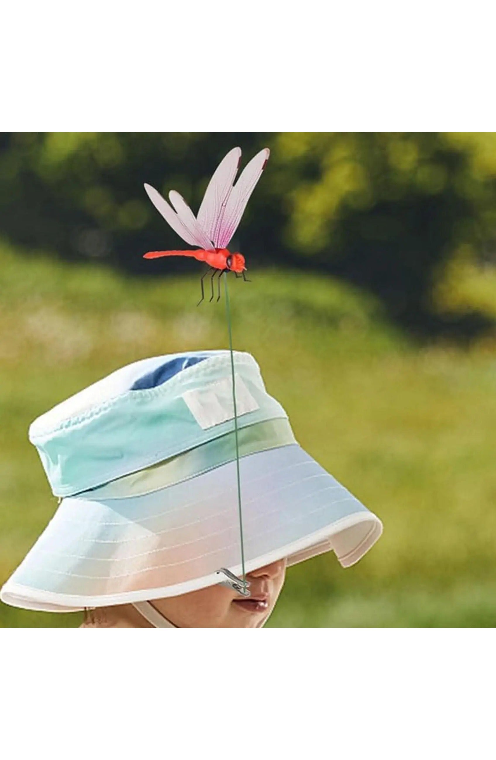 Dragonfly Clips 12-Pack – Realistic Hat Clip Bug Deterrents