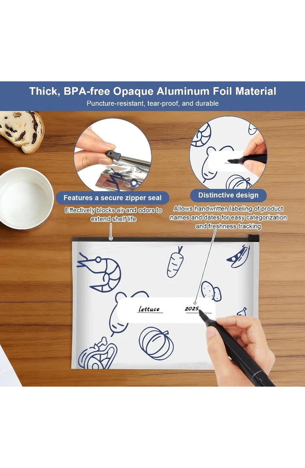 Food Storage Bags Reusable — view 4