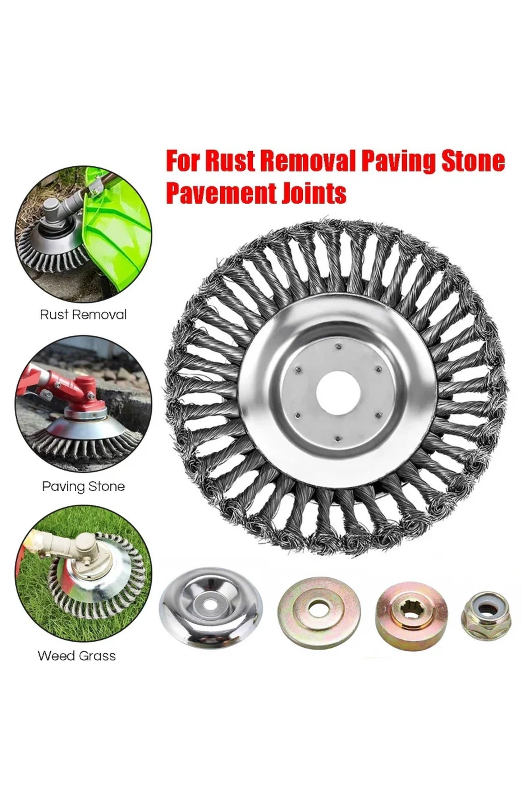 Universal Steel Wire Brush Trimmer Head