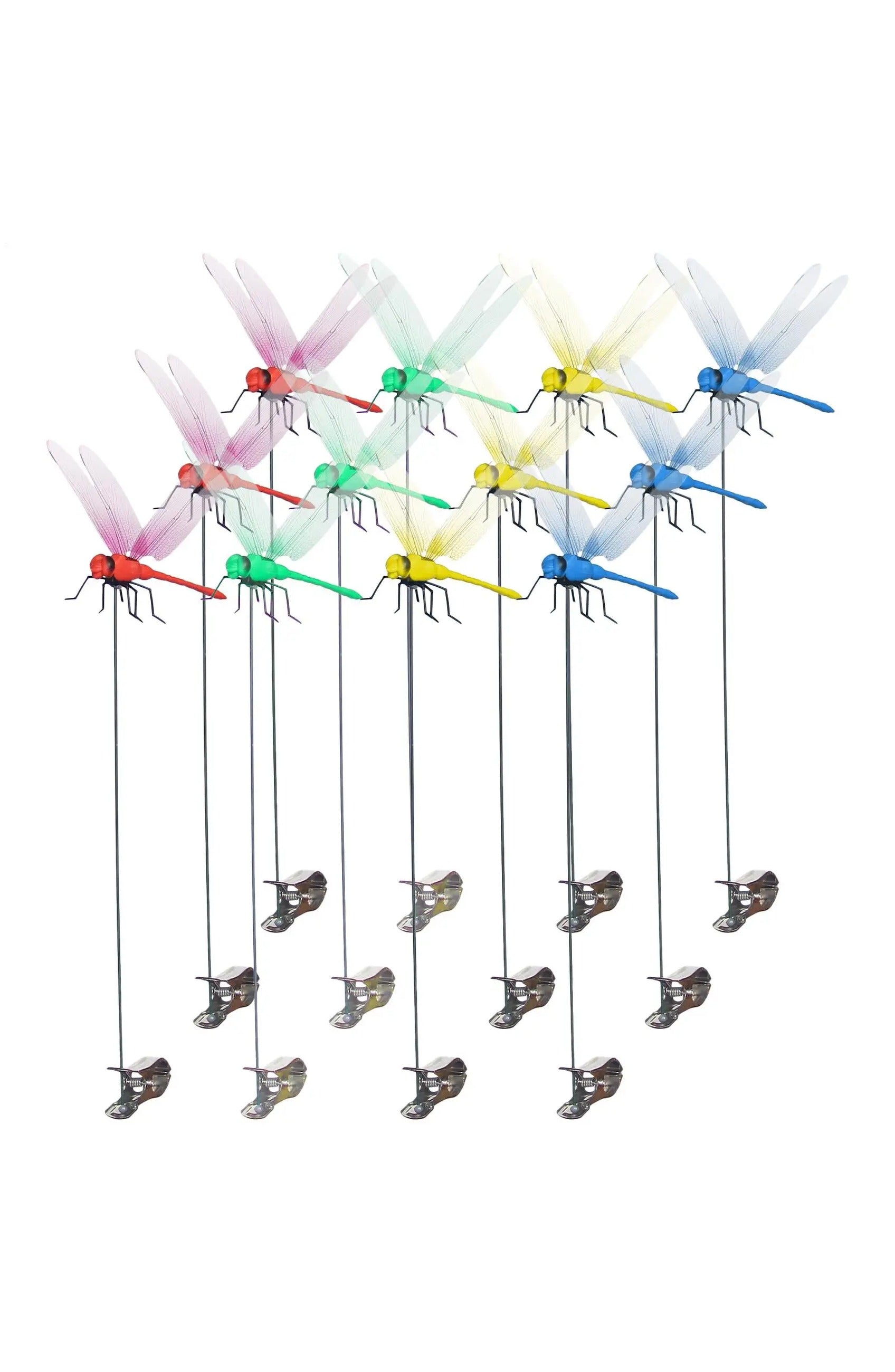 Dragonfly Clips 12-Pack – Realistic Hat Clip Bug Deterrents