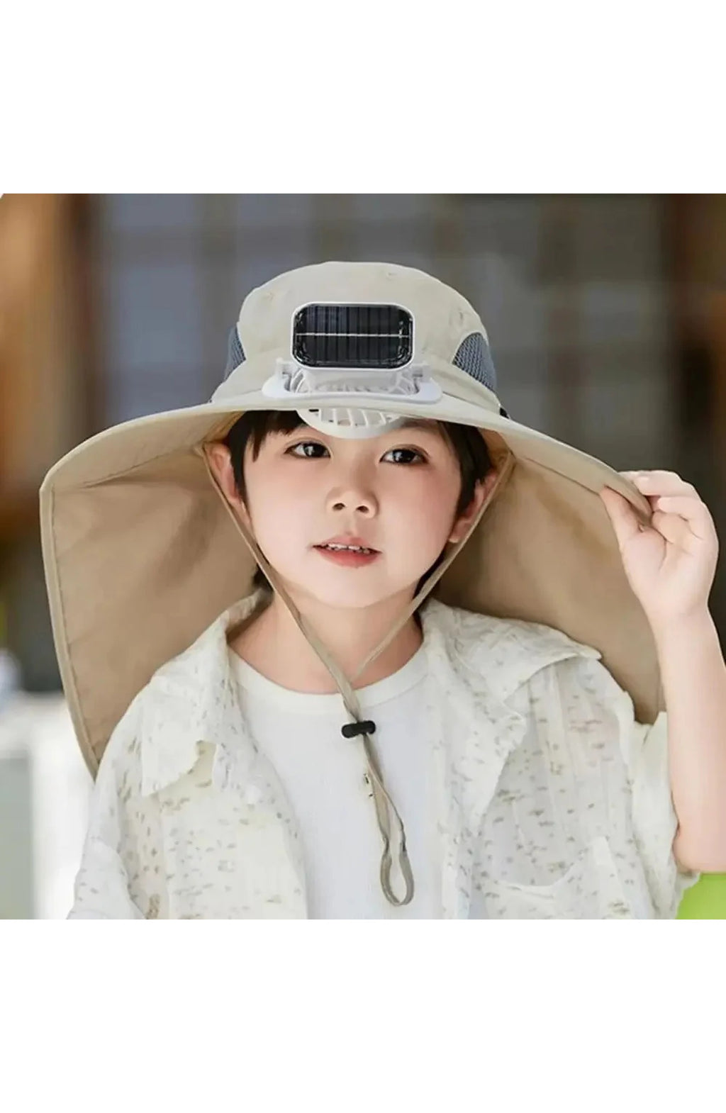 Kids Sun Hat with Fan — view 6