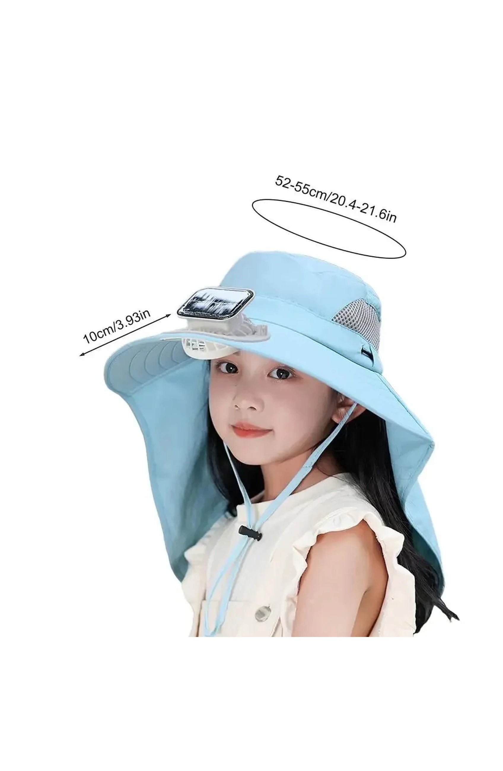Kids Sun Hat with Fan — view 8